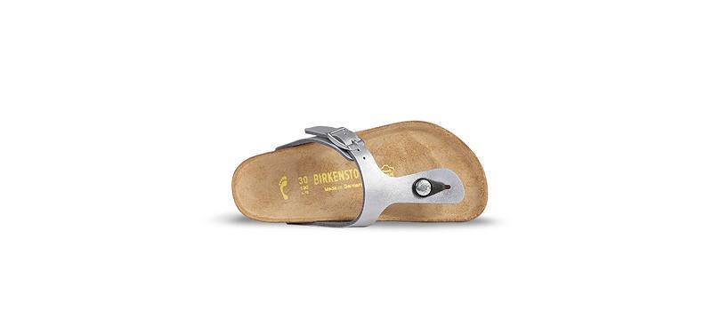 Birkenstock Birko-flor Regular Gizeh Børn Sølv | DK 14NWY